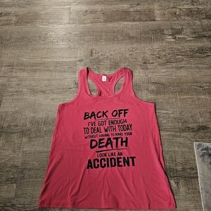 Pink Graphic Tank Top